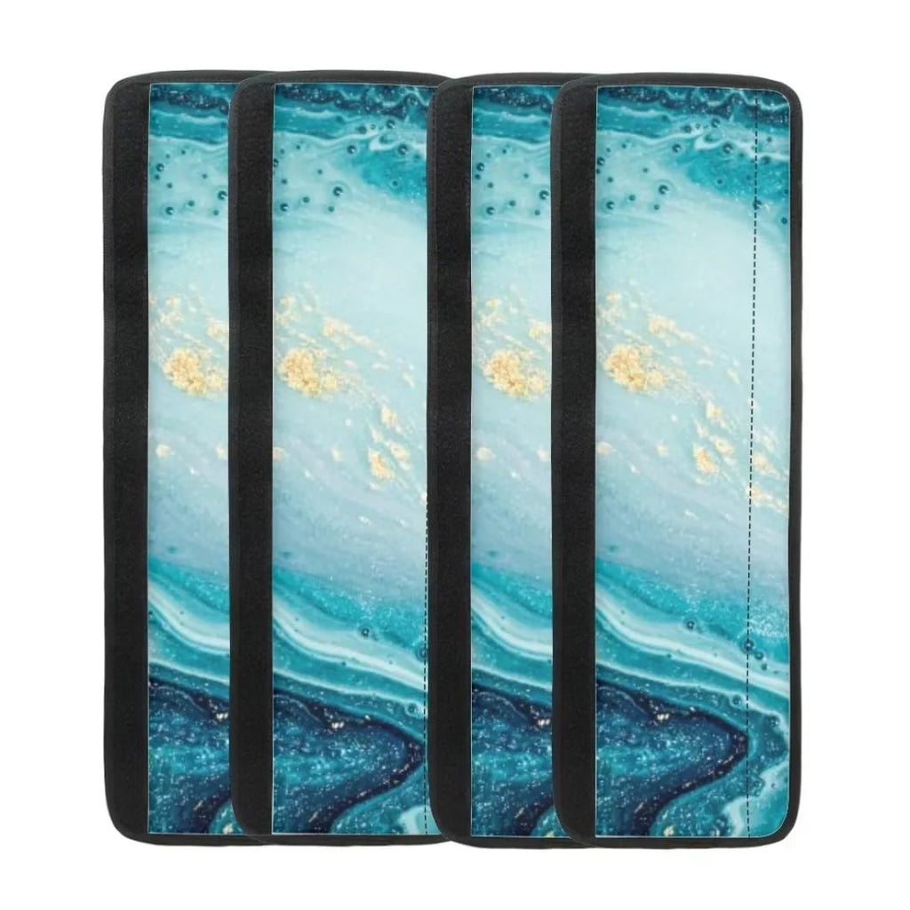 Blue Marble Stripe Refrigerator Door Handle Cover F317178