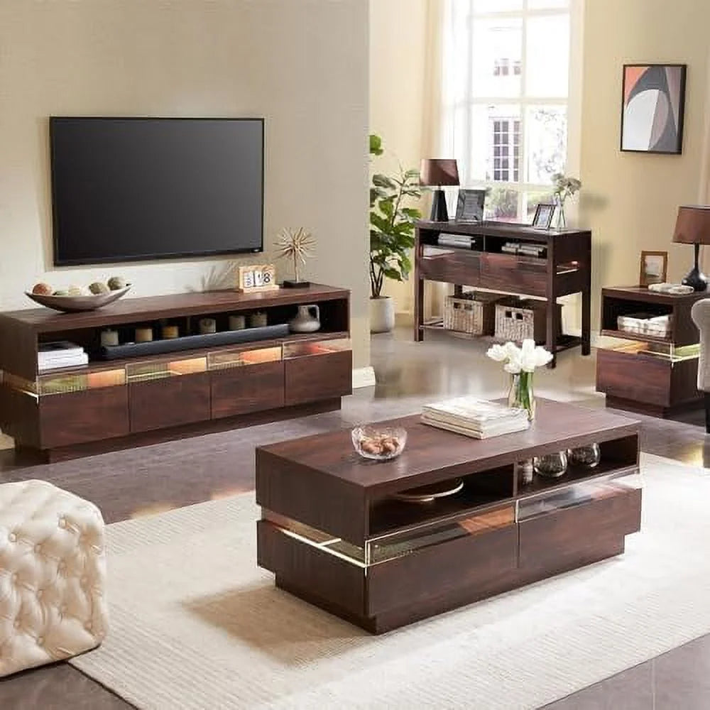48 Inch LED Coffee Table with 2 Drawers H690940