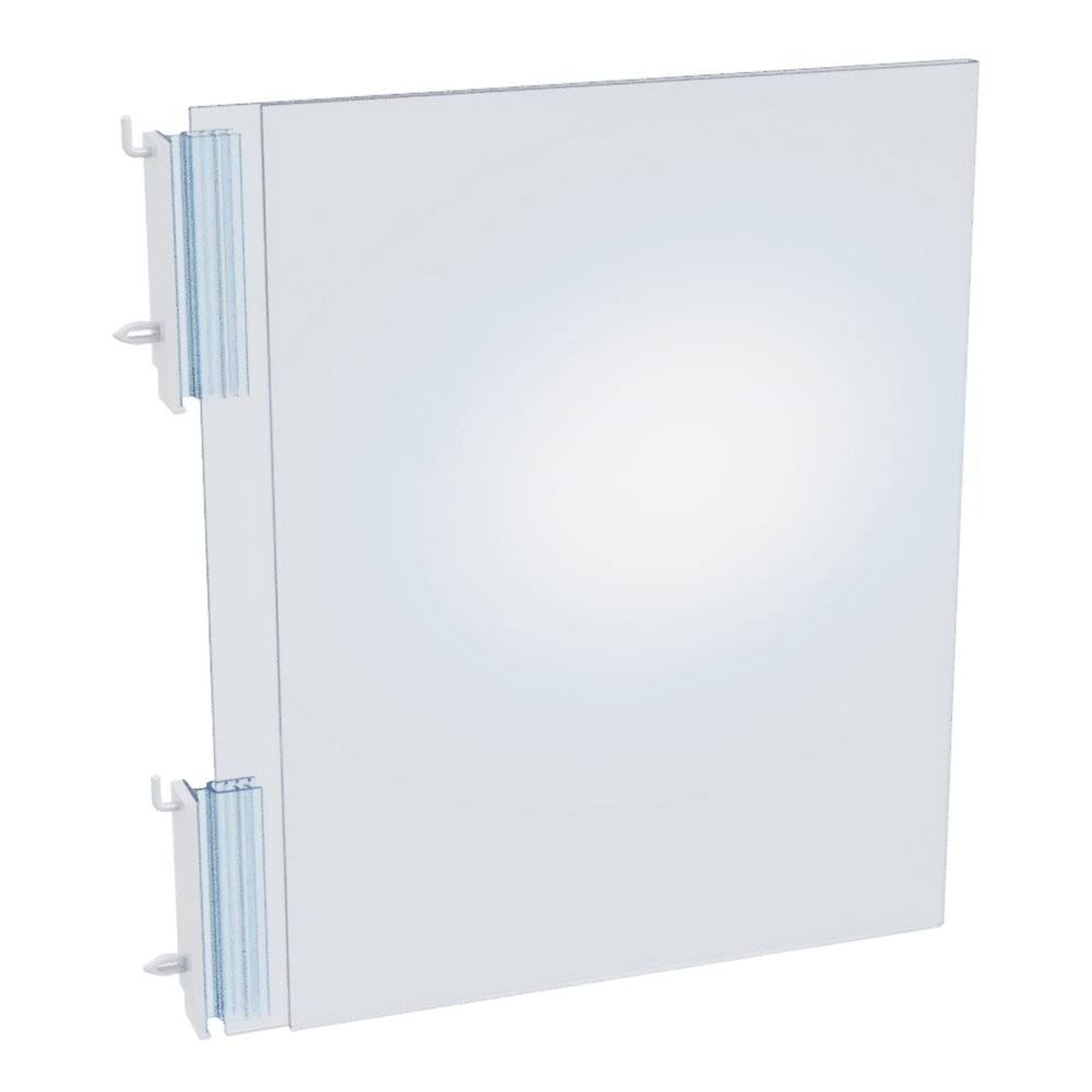 Two-Sided Acrylic Sign Holder with Pegboard Gripper U200