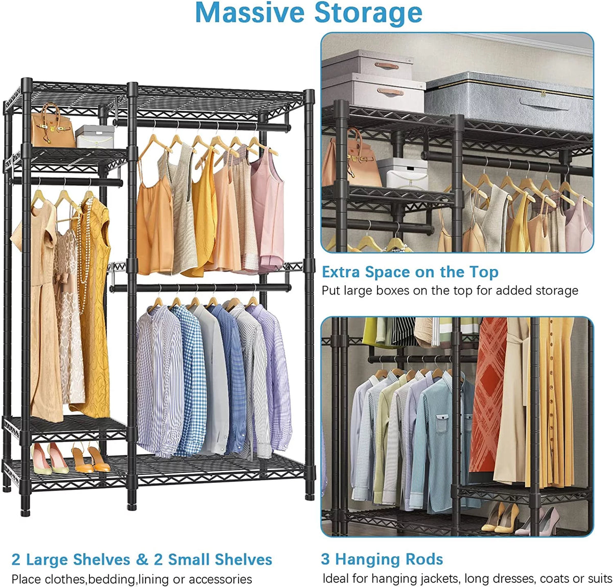 White Metal Garment Rack J41031