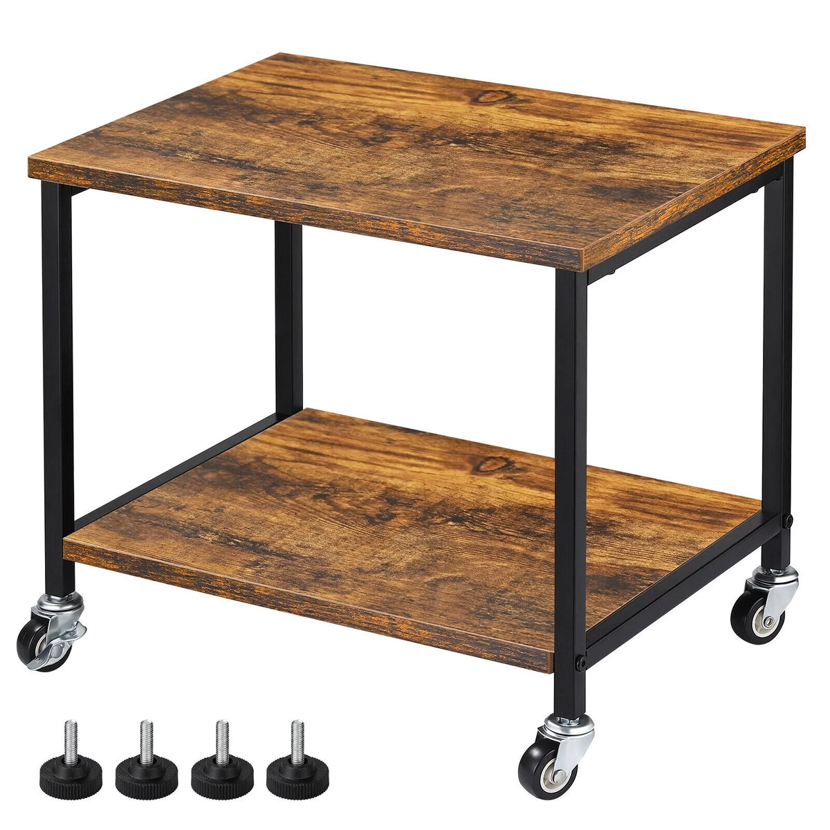 2-Tier Mobile Printer Stand with Wheels R15778