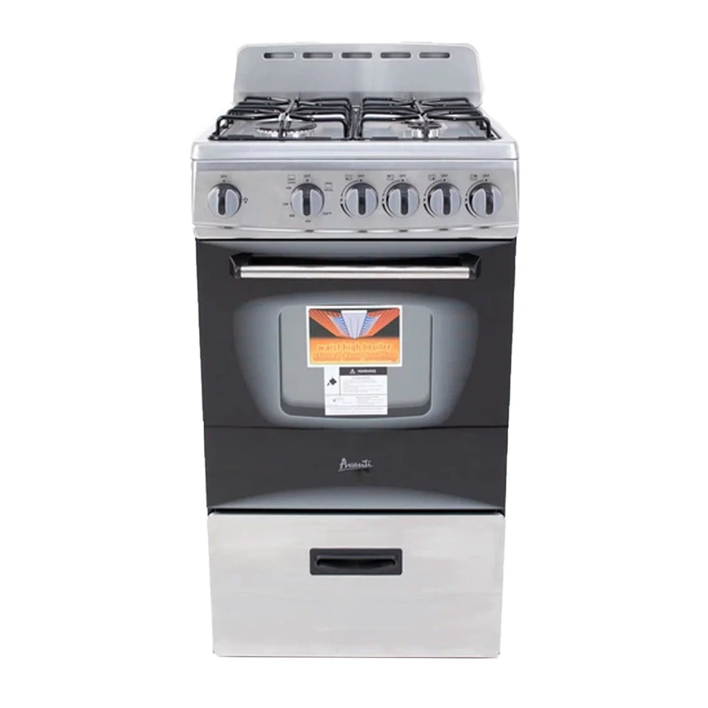 20 Compact Gas Range Oven Stainless Steel I163109