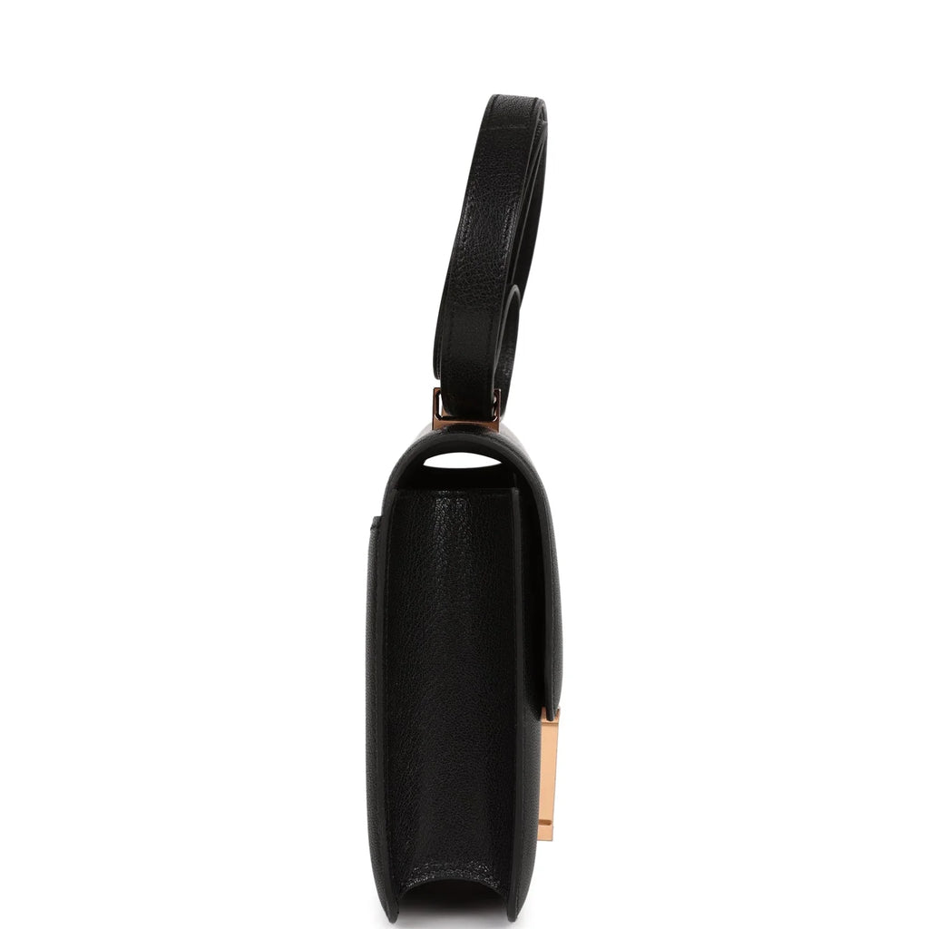 Black Chevre Leather Bag N8882