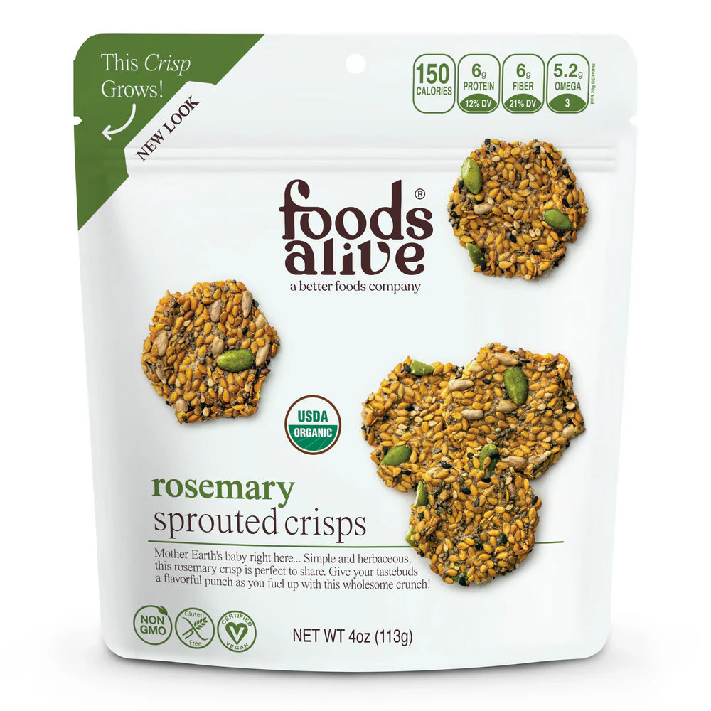 Rosemary Sprouted Crisps 4 oz S47398