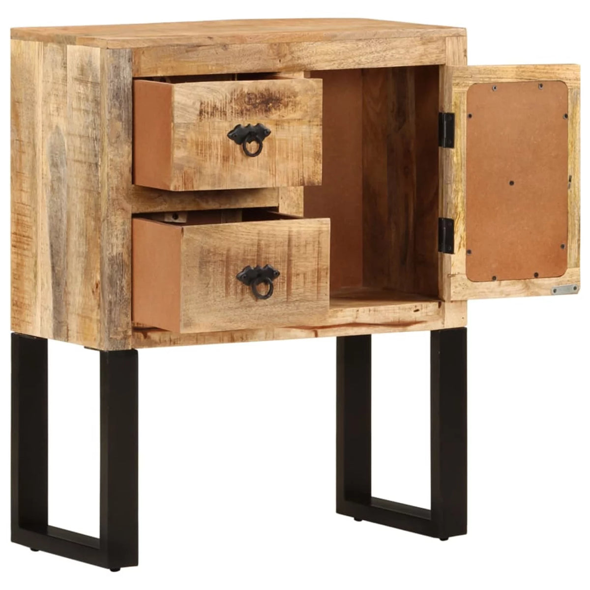 Mango Wood Sideboard with 1 Door and 2 Drawers P33155