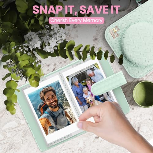 Blossom Pink Instant Camera with Case and Film N4874