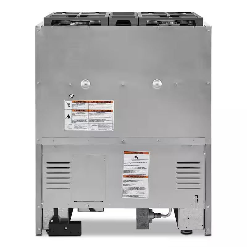4 Burner Dual Fuel Freestanding Smart Range in Stainless Steel J694