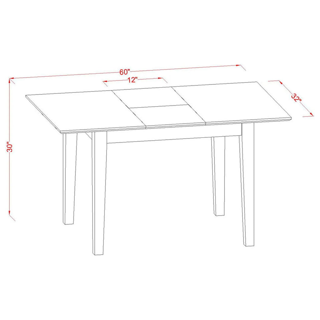 3-piece Wood Dining Set J244