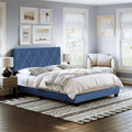 Linen Upholstered Platform Bed F2376