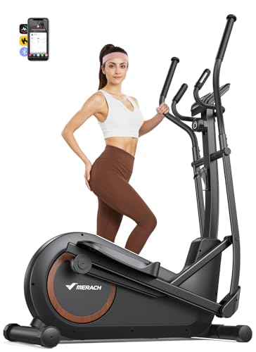 Elliptical Exercise Machine with 16.5-19IN Stride, Automatic Resistance, 400lbs Capacity E47294