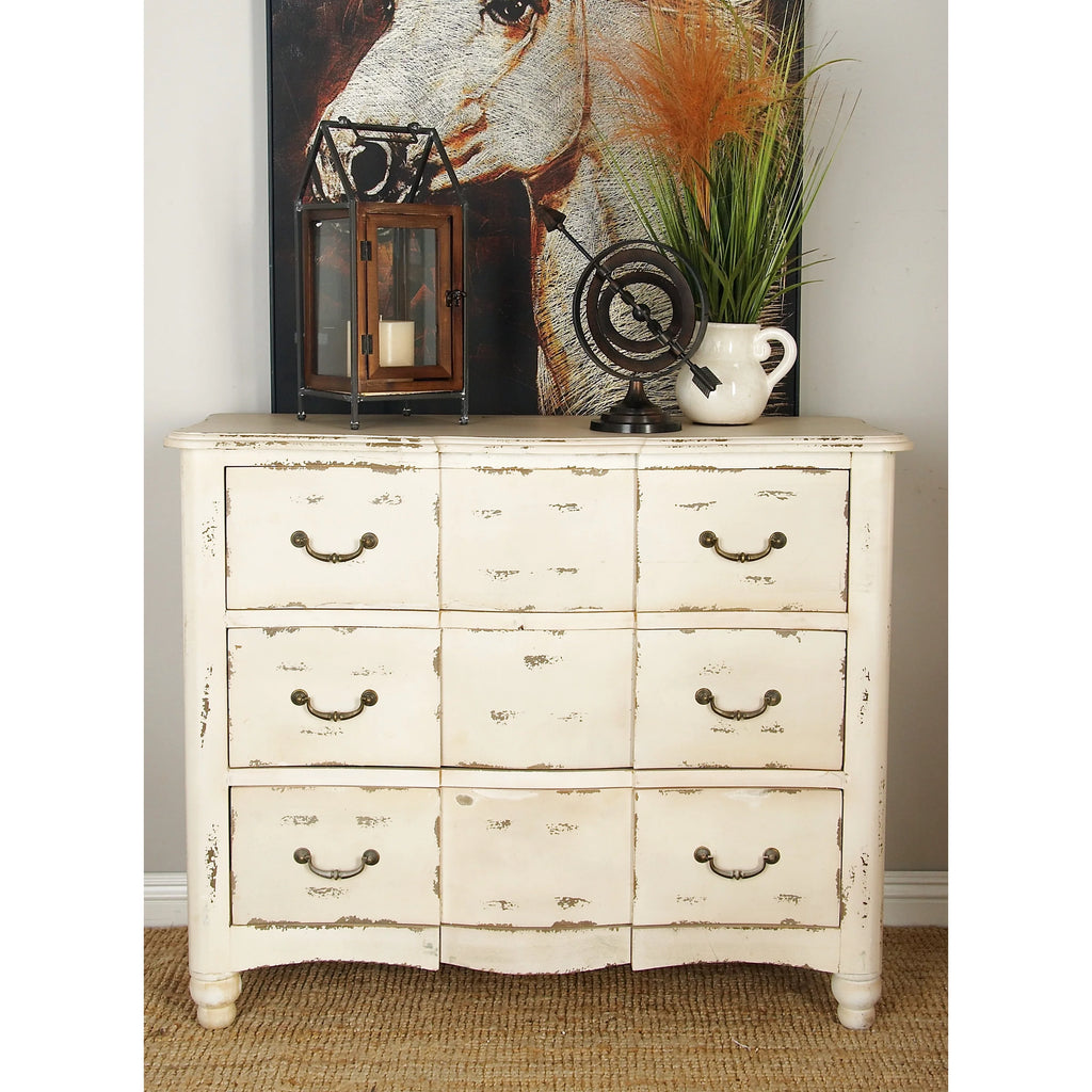 Cream Wood 3 Drawers Chest K766056