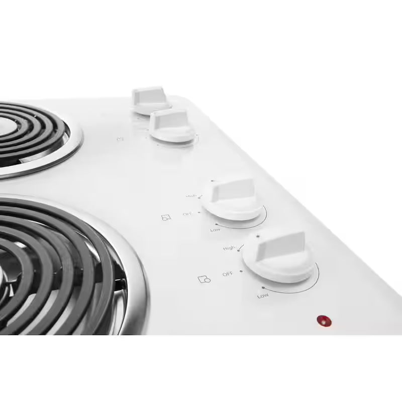 White 4 Element Coil Electric Cooktop L634269