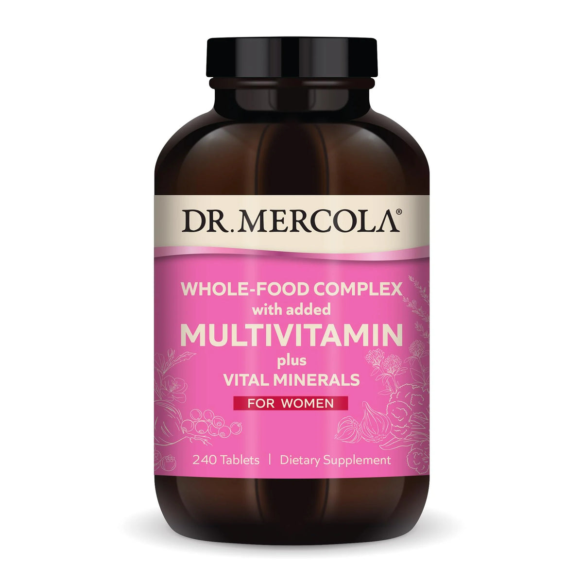 Whole-Food Multivitamin with Minerals 240 Tablets Dietary Supplement T9610