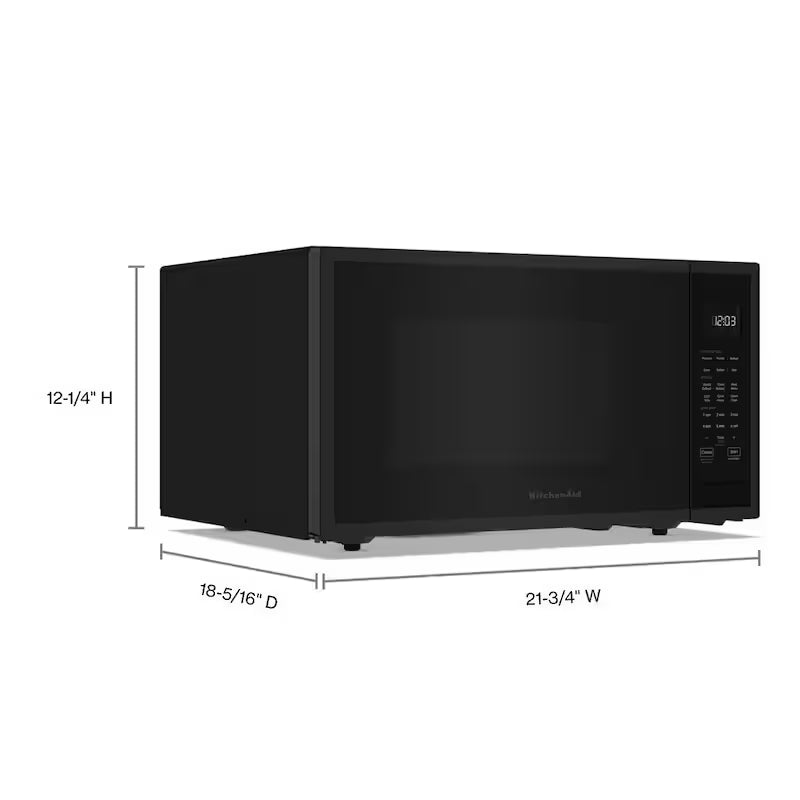Black Stainless Countertop Microwave U7454