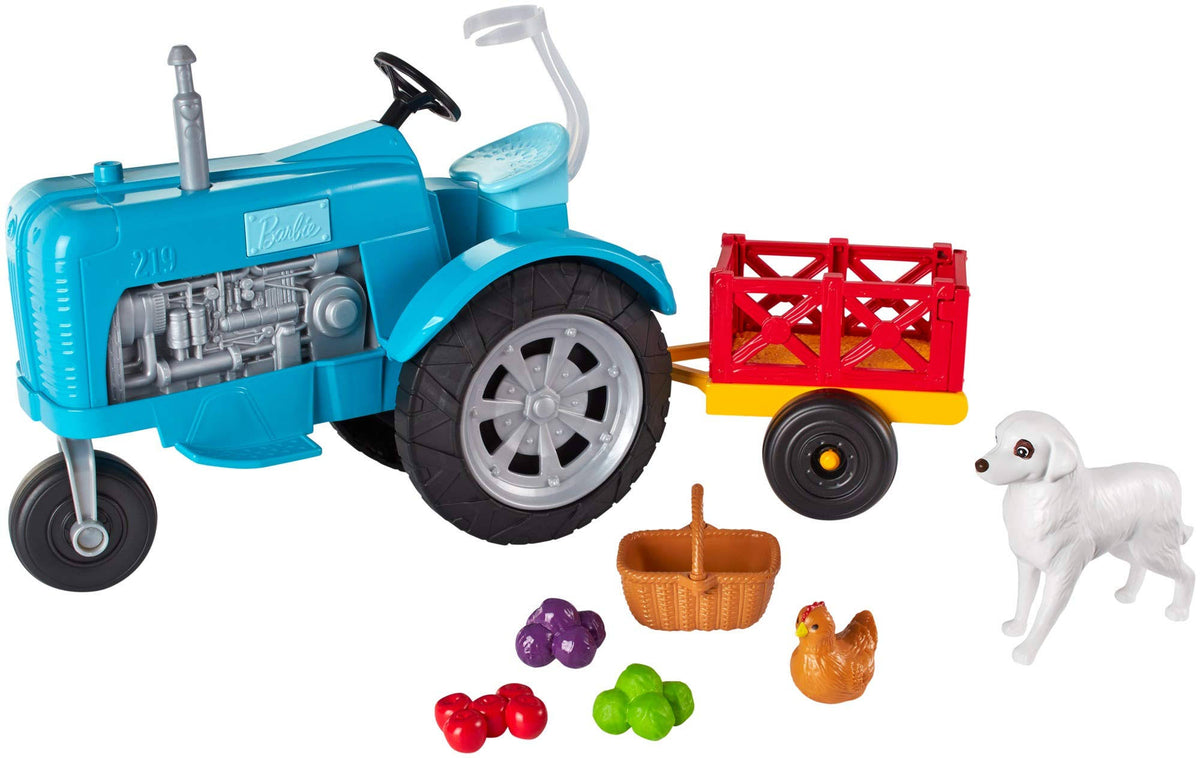 Farm Tractor and Wagon with Animals Y2955