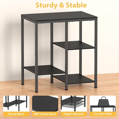4-Tier Adjustable Metal Kitchen Storage Cart J654483