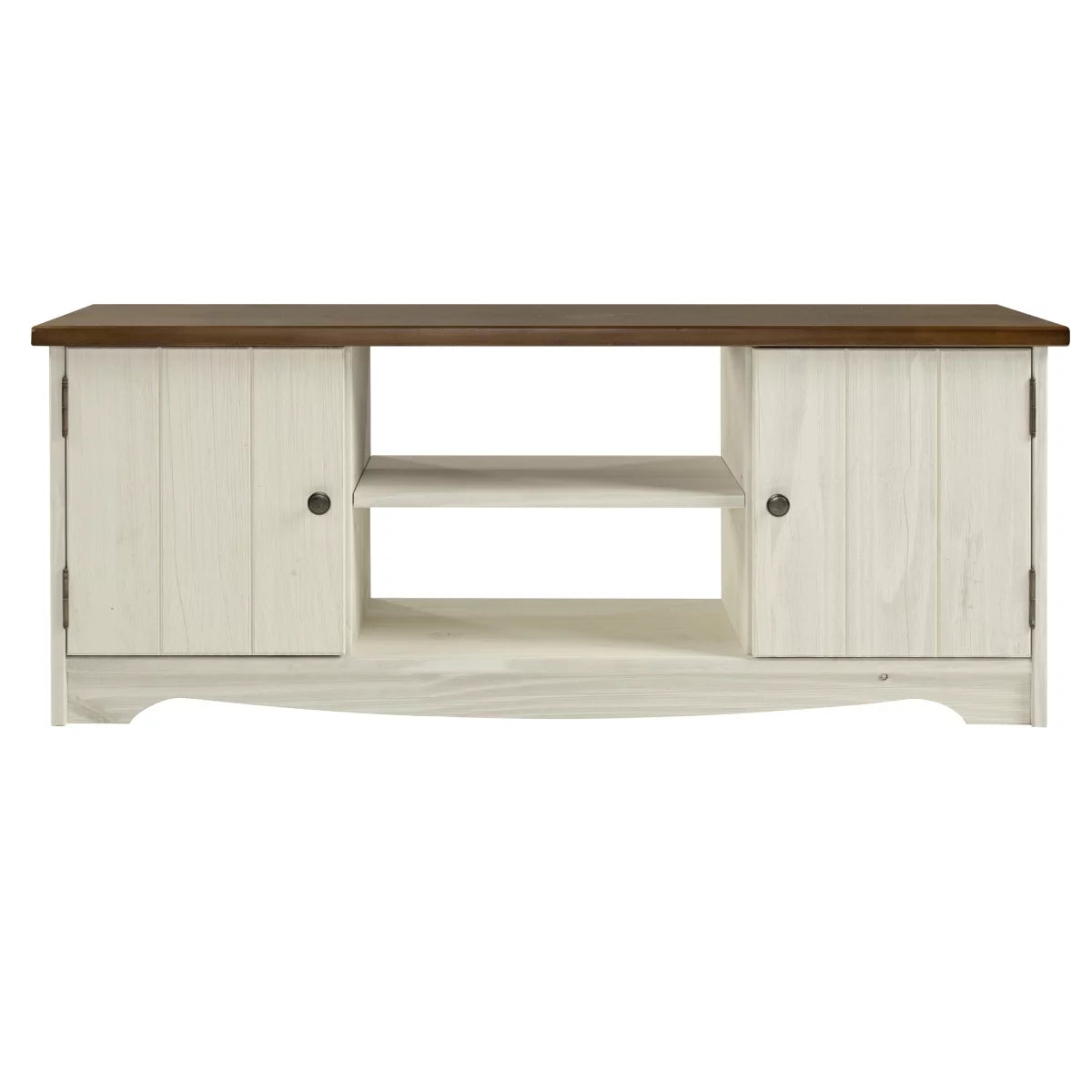 White Wood TV Entertainment Stand P753