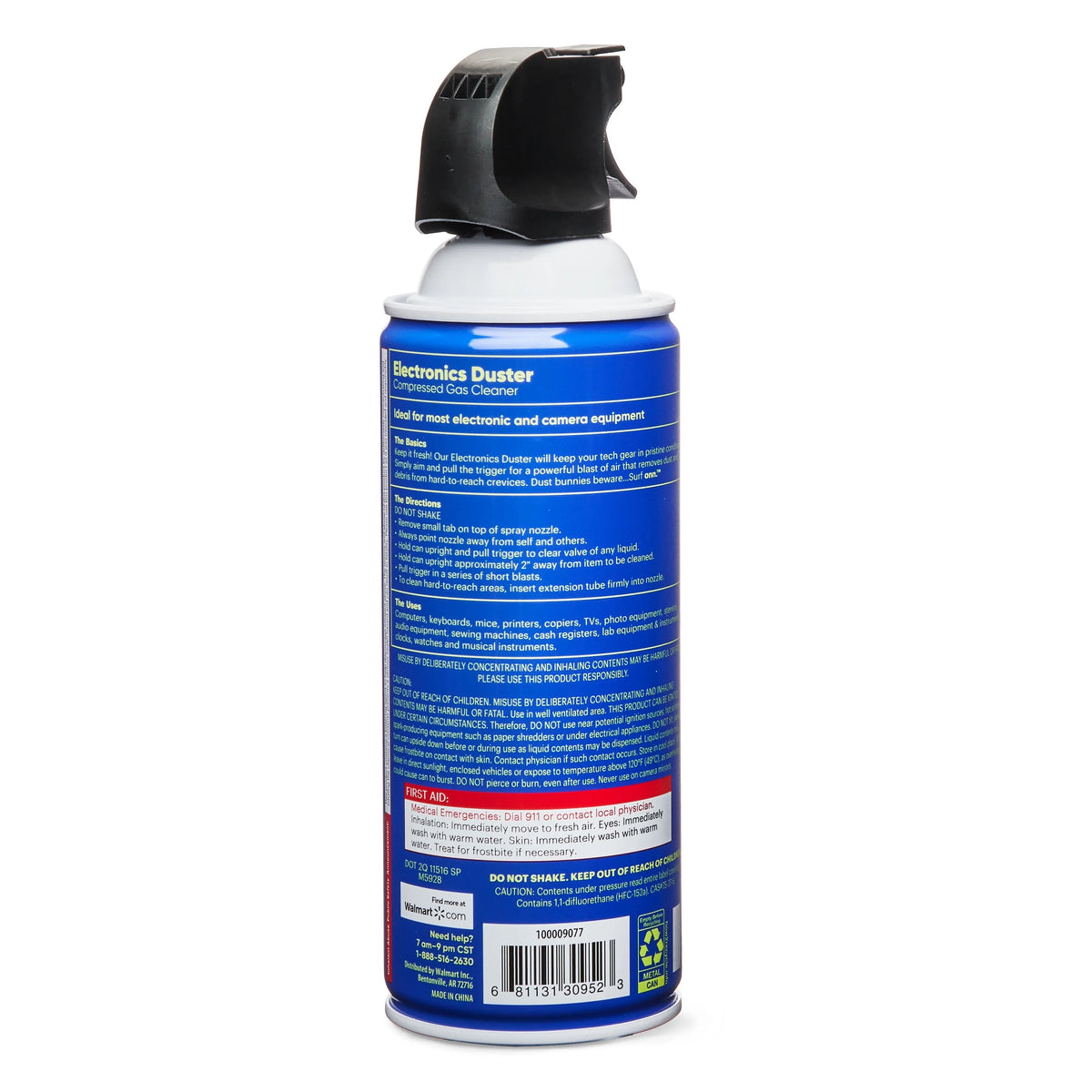 Compressed Gas Cleaner, 10 oz, 4-Pack S47607