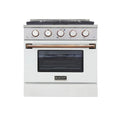 White Dual Fuel Propane Gas Range F848
