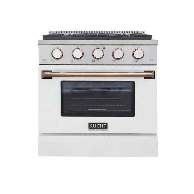 White Dual Fuel Propane Gas Range F848