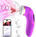 Clitoral Sucking Vibrator with 8 Sucking Modes and 5 Licking Tongue Vibrations B305202
