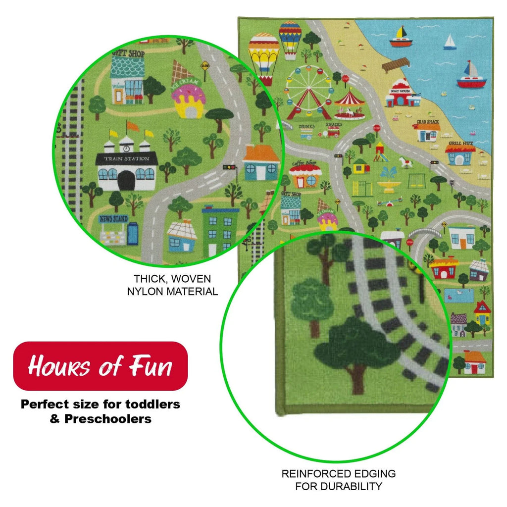 Kids Extra Large Road Map Activity Rug O8661