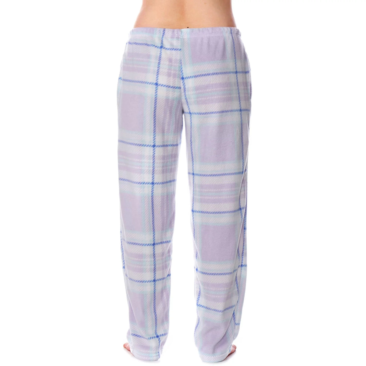 Womens Long Sleeve Fleece Pajama Set V836979