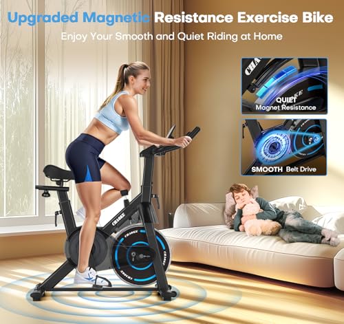 Adjustable Magnetic Resistance Stationary Bike 300LB Weight Capacity A792799