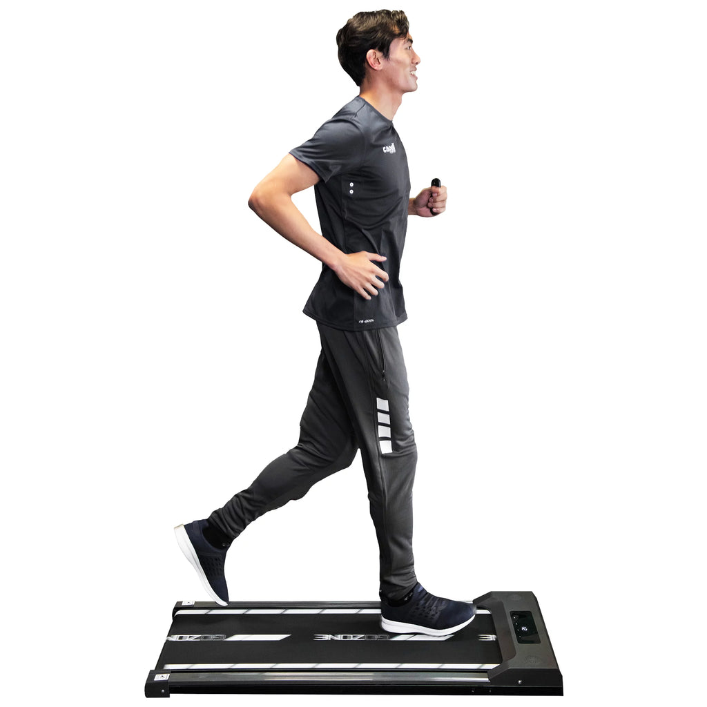 Under Desk Exercise Treadmill with Remote, White and Black Q1494