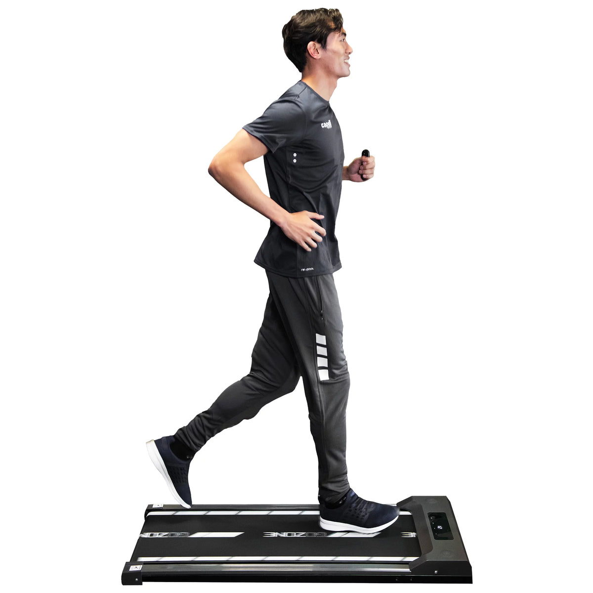Under Desk Exercise Treadmill with Remote, White and Black Q1494