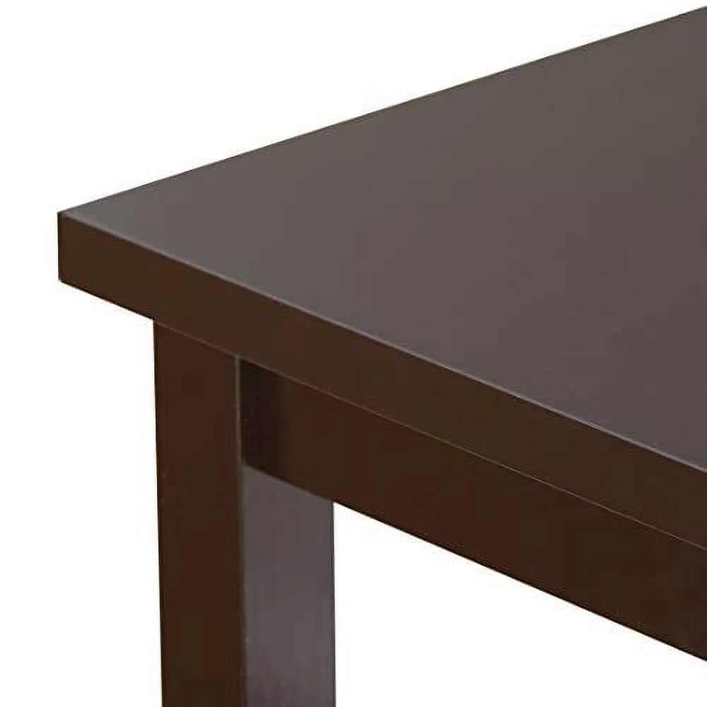 Espresso Narrow Side Table with Drawers and Shelf Z38269