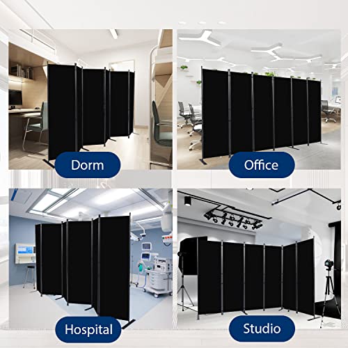 8 Panel Fabric Room Divider E235