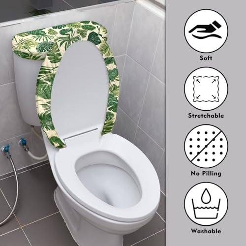 Polyester Fabric Christmas Theme Toilet Seat Cover Set W780891