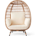 Oversized Wicker Egg Chair with Steel Frame R999