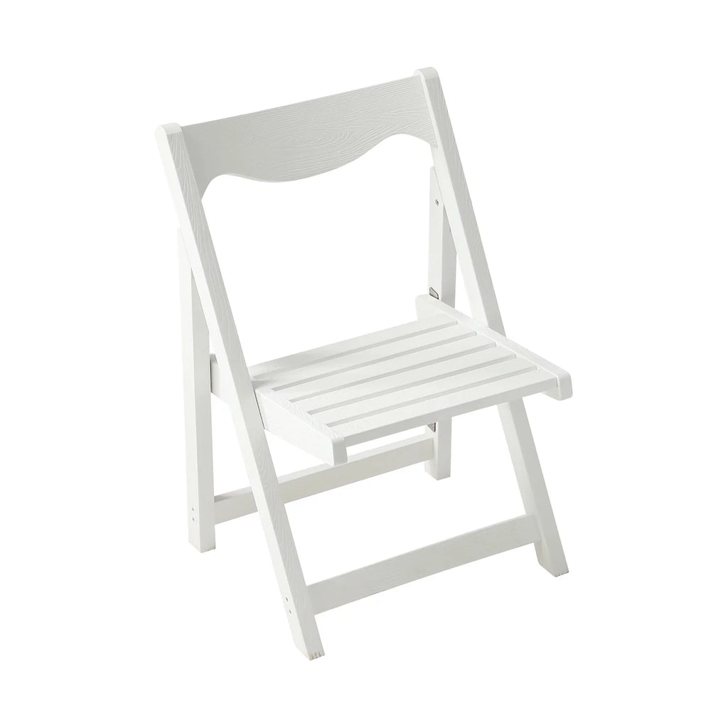 Foldable Small Table and Chair Set with 2 Chairs White I5516