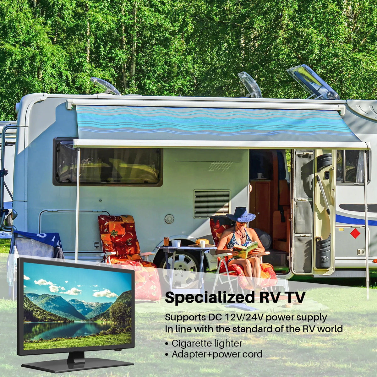 22 inch 12 Volt TV with DVD Player G135