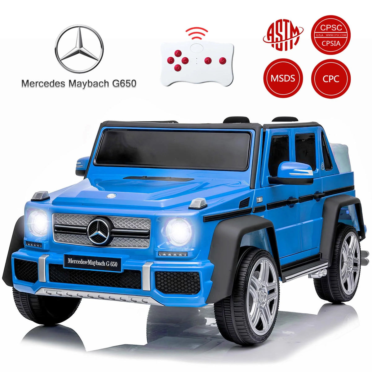 24V White Ride on Car with Remote Control U60929
