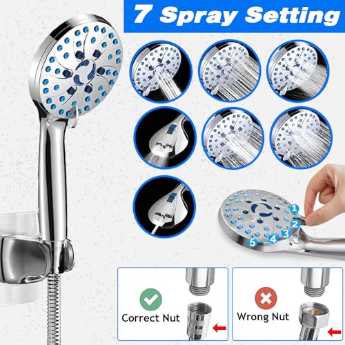 12" Rain Shower Head with Handheld Spray Combo F79013