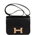 Black Chevre Leather Bag N8882