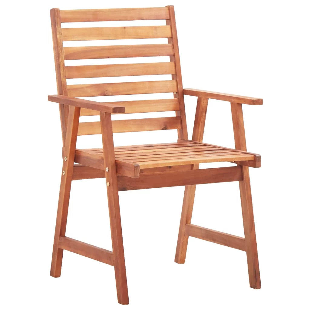2 pcs Acacia Wood Patio Dining Chairs R976
