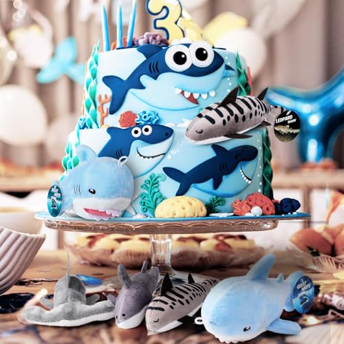 16 Sets Mini Shark Stuffed Animal Plush S722253