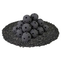 Black 3 inch Ceramic Fire Balls Set of 20 V13155