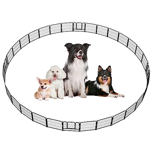 16 Panels 32 inch Heavy Duty Metal Dog Playpen Y821
