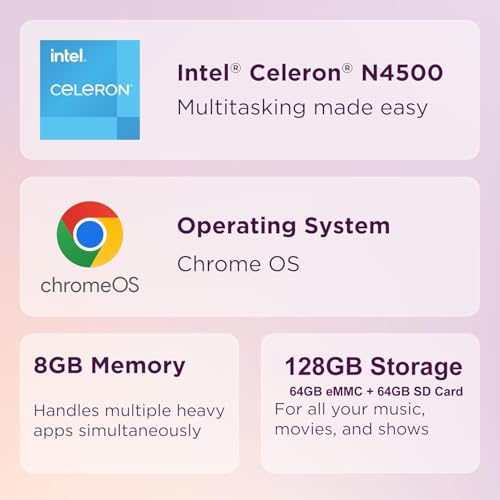 15.6" FHD Chromebook, 4GB RAM, 128GB Storage, Chrome OS Q143