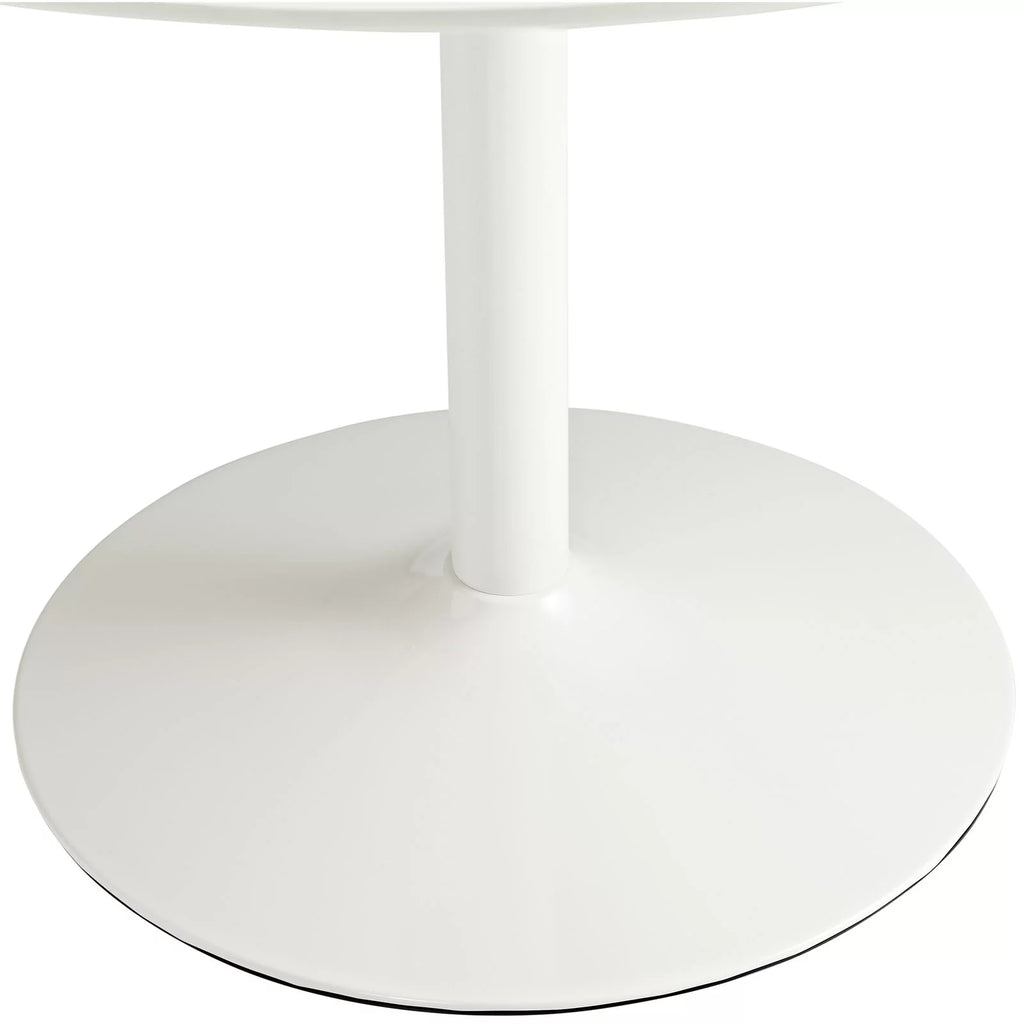 Round Wood Dining Table in White Q827