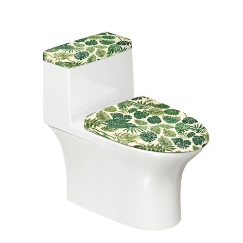 Polyester Fabric Christmas Theme Toilet Seat Cover Set W780891