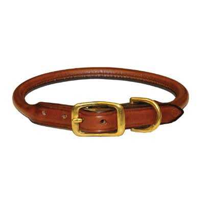 Leather Rolled Dog Collar L710994