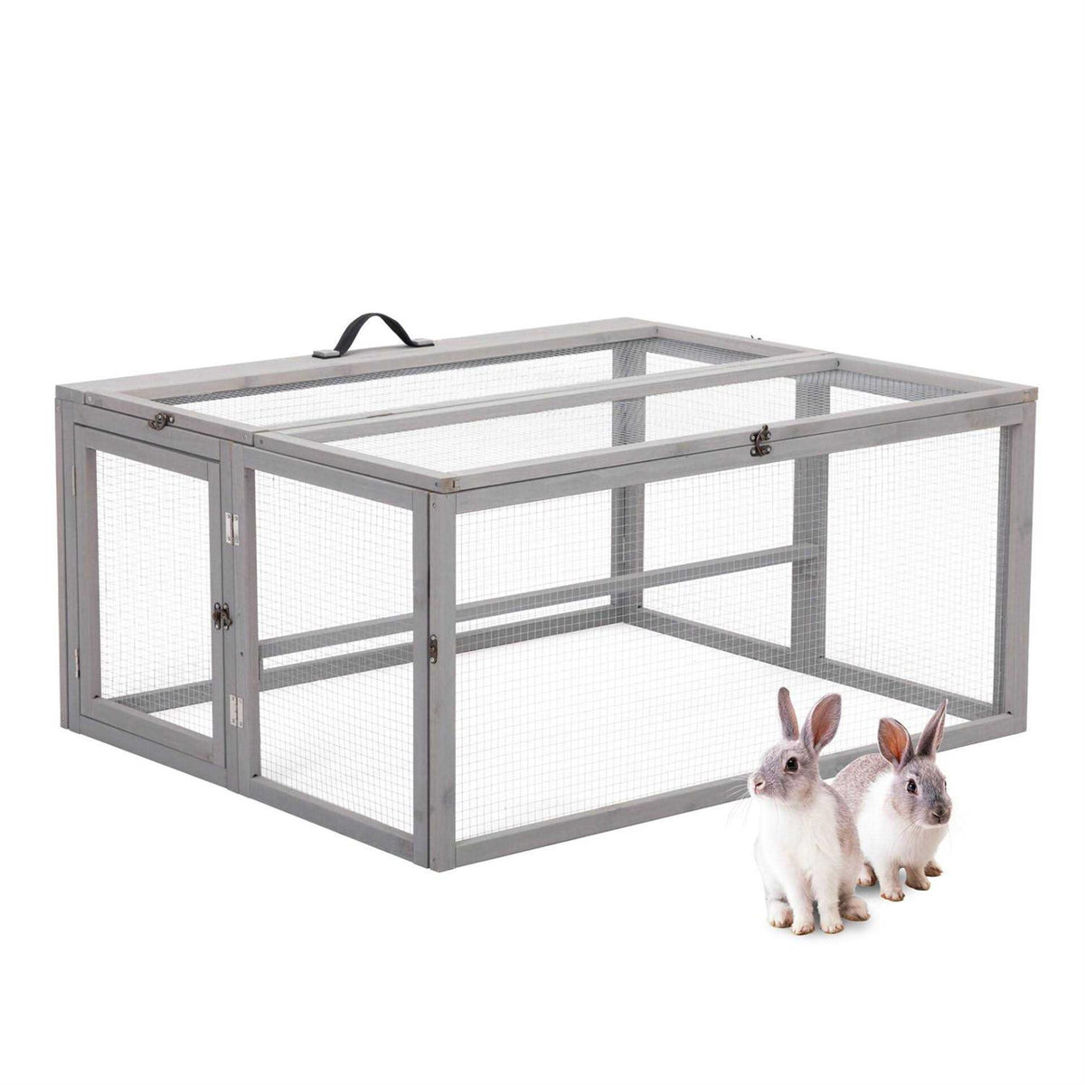 Chicken Coop & Roosting Bar Small Pet Hutch Q701