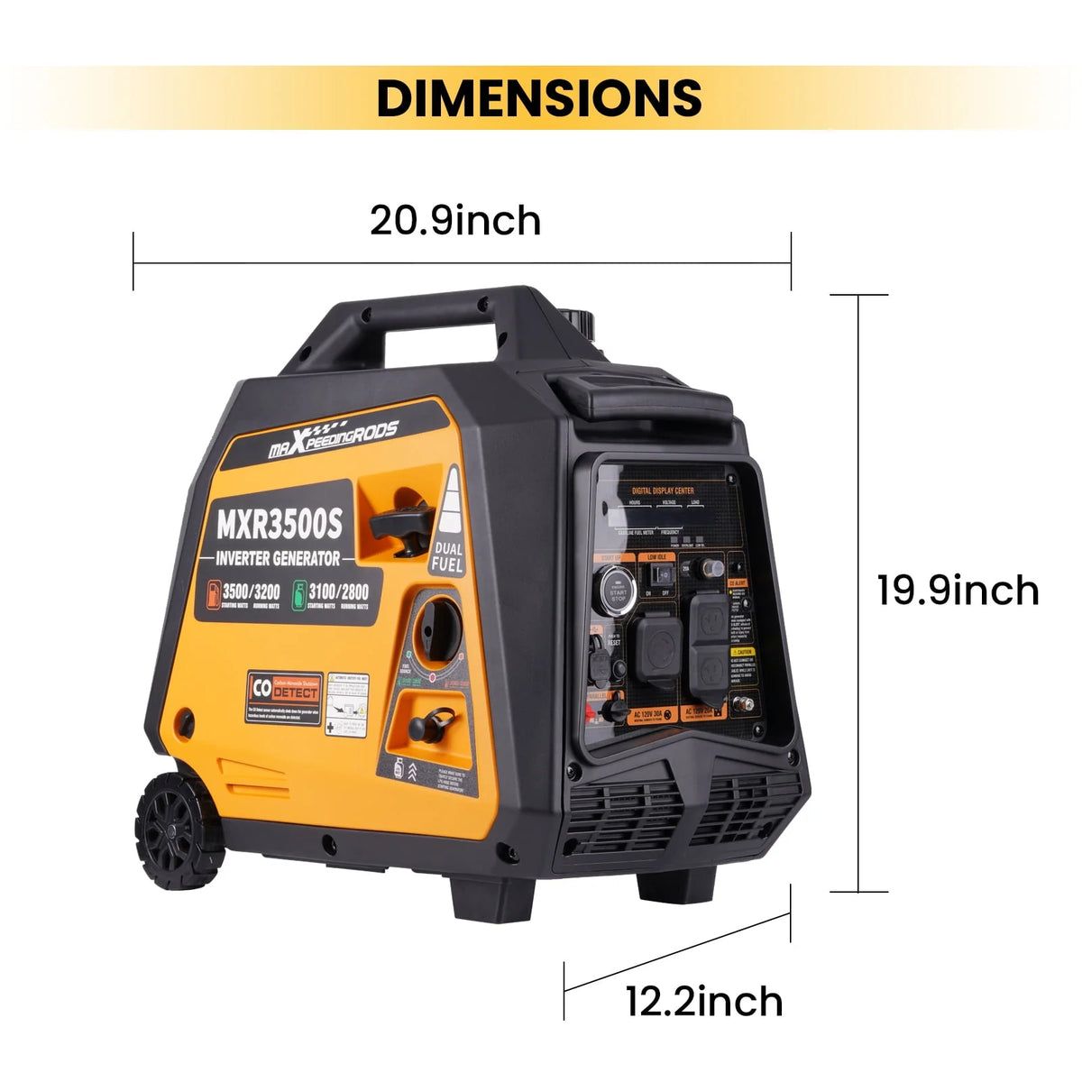 3500 Watt Dual Fuel Portable Generator D376632