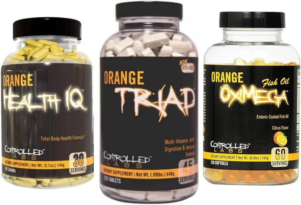 Orange Triad Health IQ Oximega Fish Oil Supplement Bundle F121108